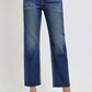 Risen - Tummy Control High Rise Crop Straight Jeans