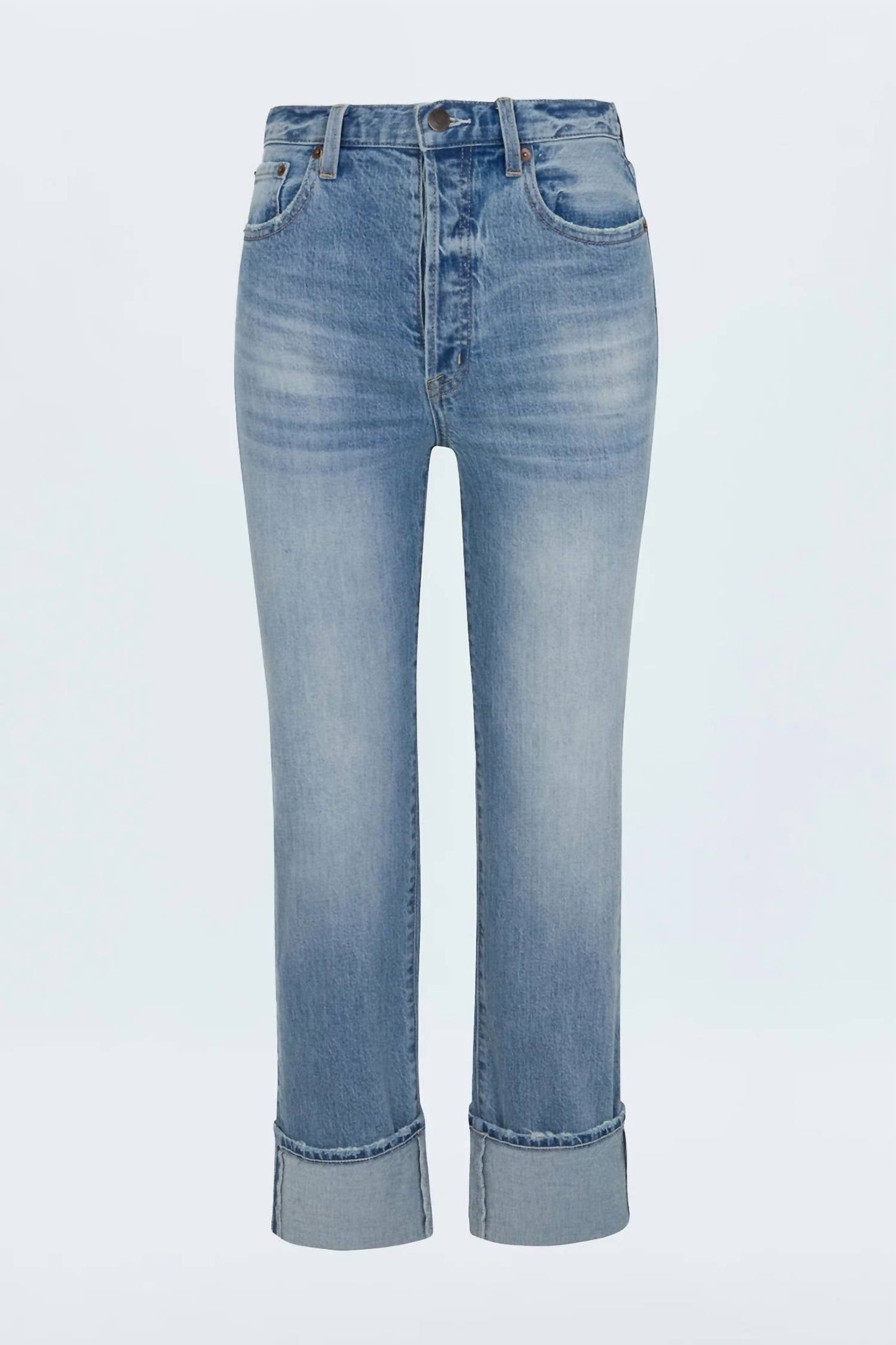 Pistola - Cassie Cuffed Crop Super High Rise Straight Jeans