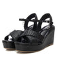 Xti - Women's Metallic Wedge Sandals