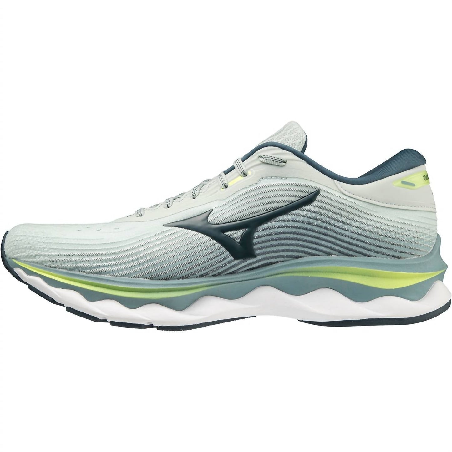 Mizuno - पुरुषों के वेव स्काई 5 रनिंग शूज़ - D/मीडियम चौड़ाई
