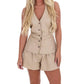 Mustard Seed - Bold Move V-neck Romper