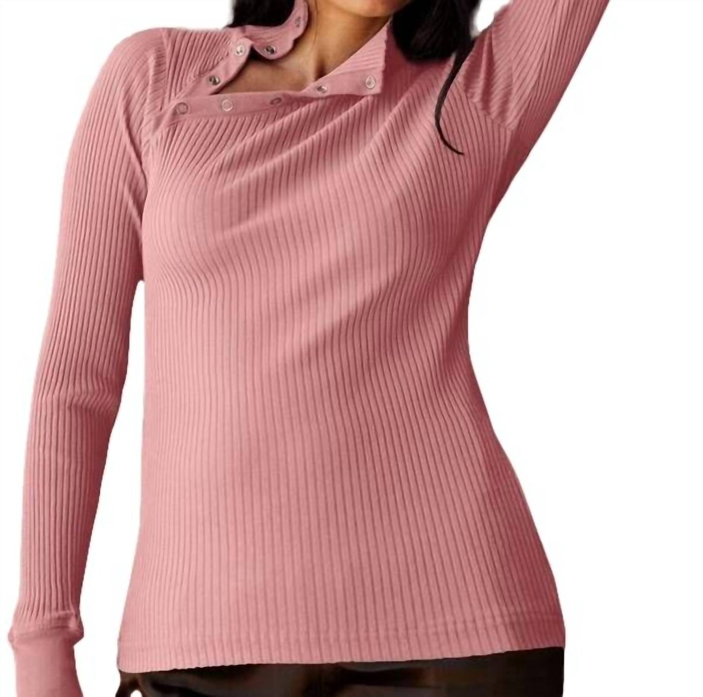 Lamade - ANDRE LONG SLEEVE SNAP TURTLENECK TOP