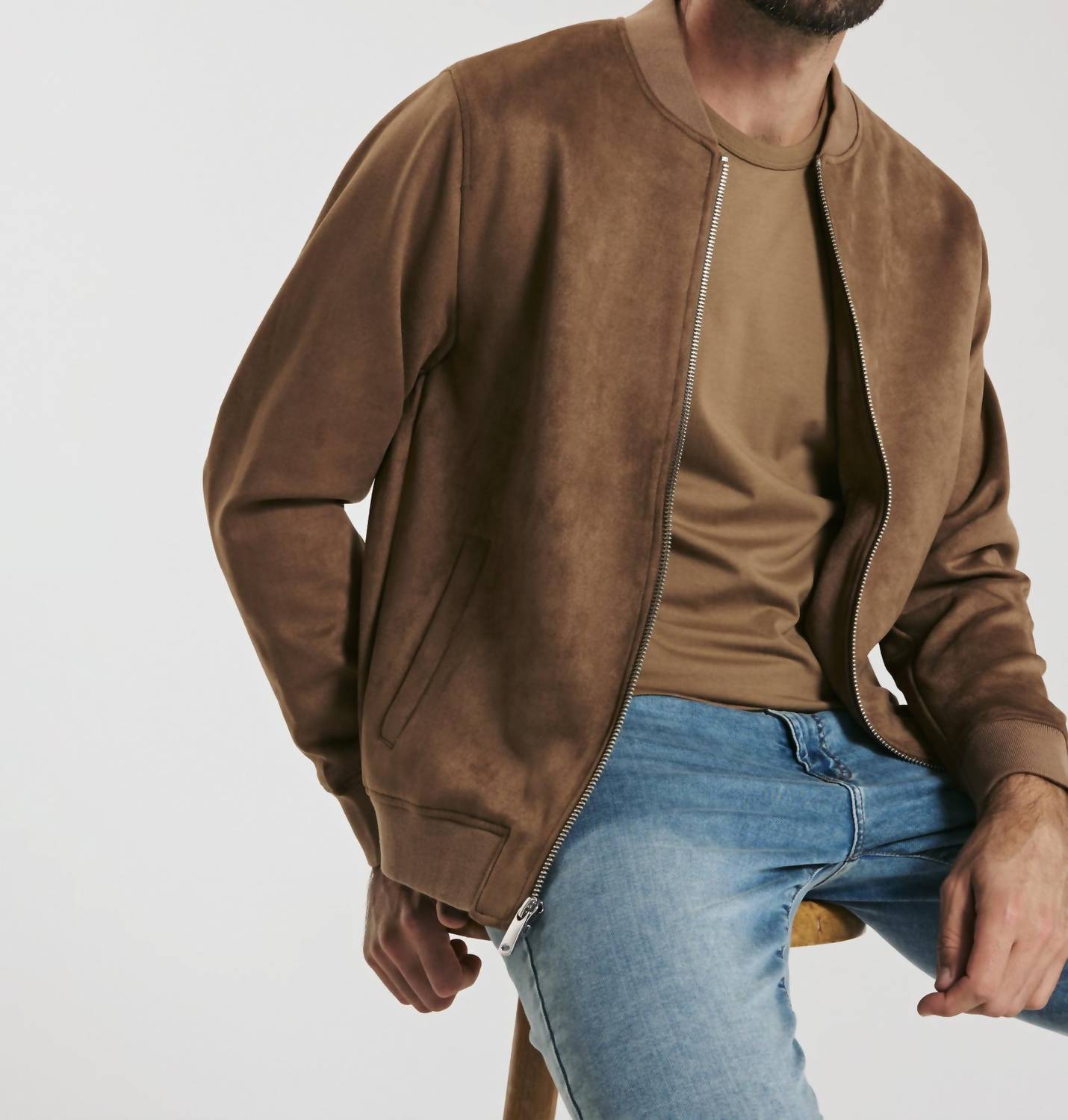 7Diamonds - Evolution Suede Bomber Jacket