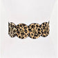 3Am By H&D Accessories - Women's Faux Fur Disc Concho Belt