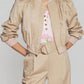 Generation Love - Sariah Cotton Sateen Bomber Jacket