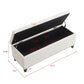 Button-Tufted Storage Ottoman With Safety Close Hinge