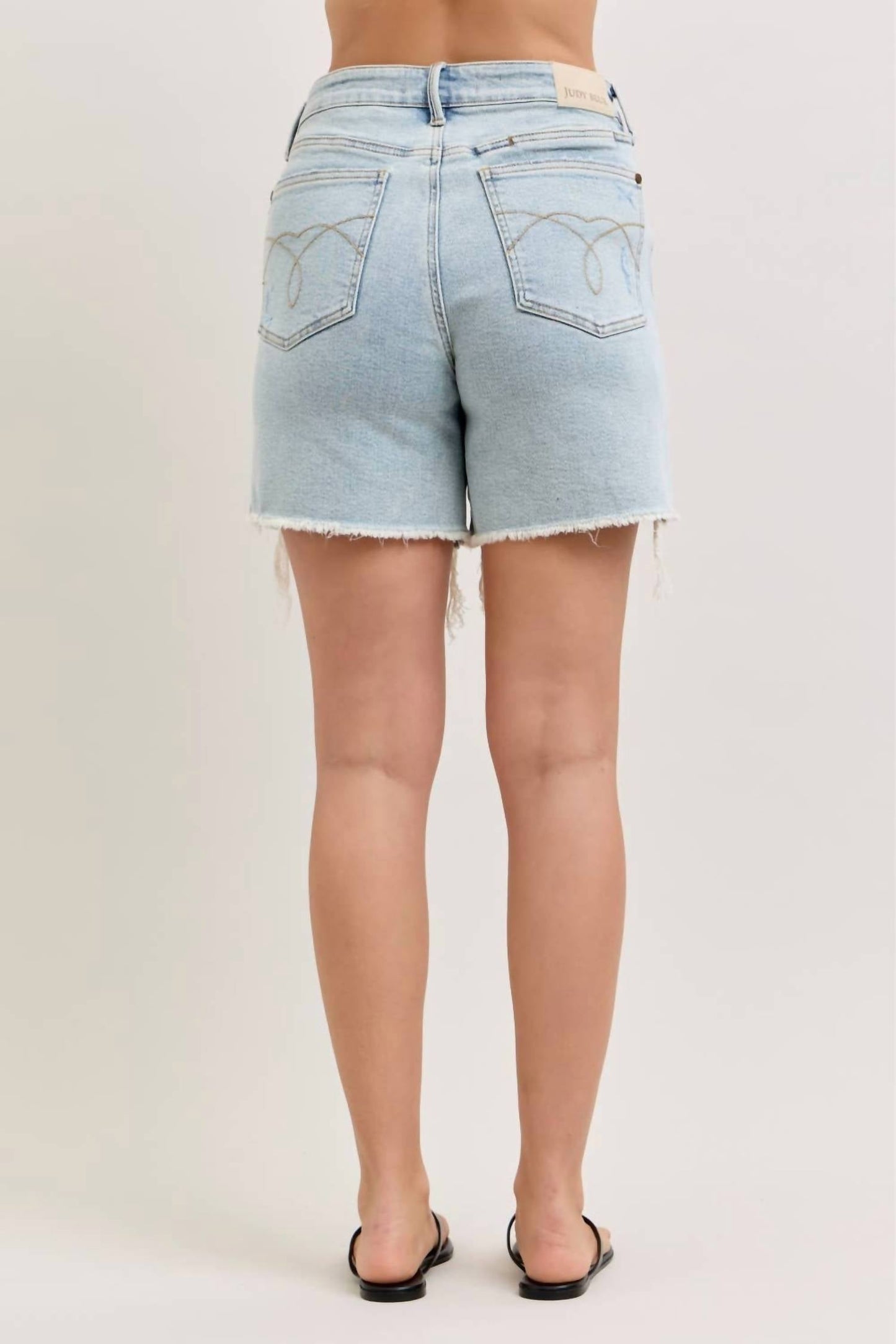 Judy Blue - High Waisted Rigid Magic Dad Shorts