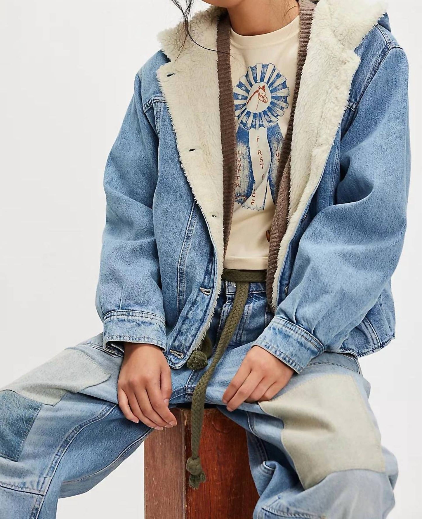 Free People - Women's Asher Cozy Denim Jacket