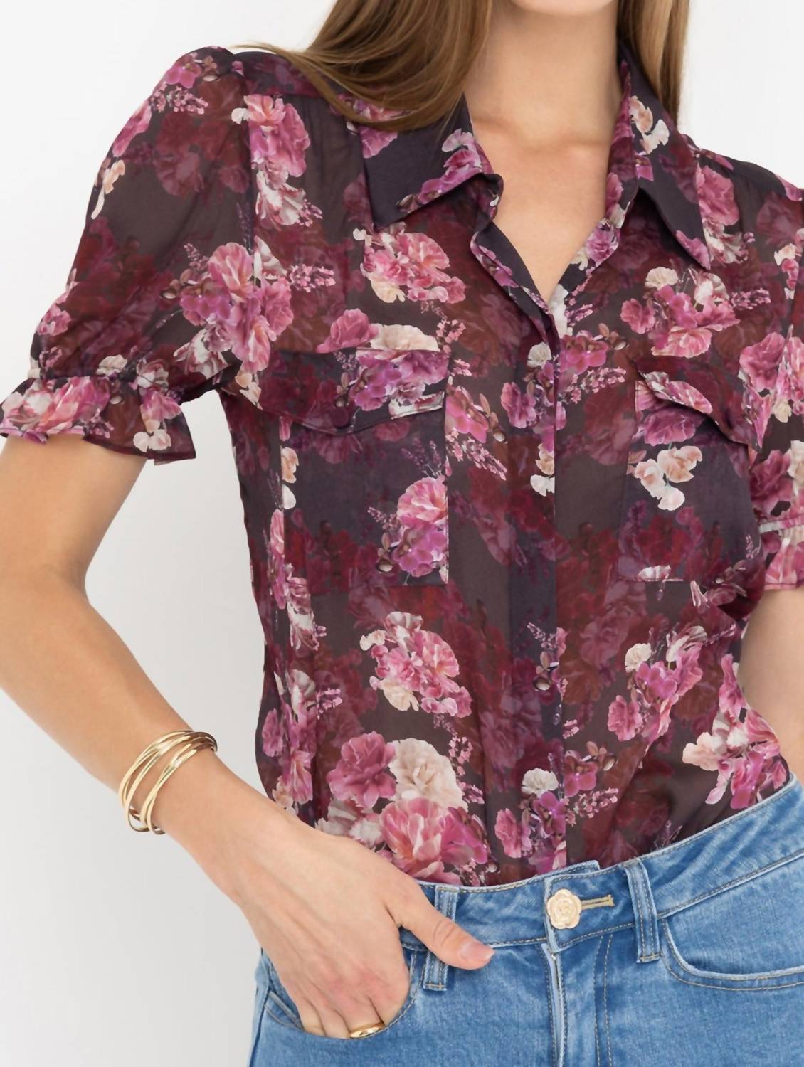 Generation Love - Mina Floral Georgette Shirt