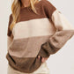 Bluivy - Women's Color Block Knit Sweater