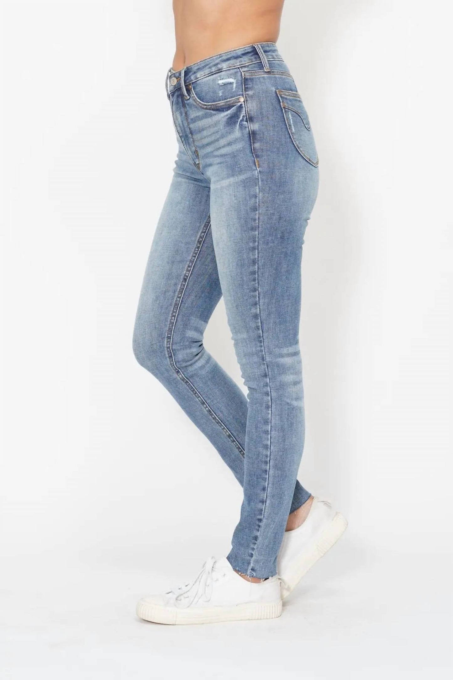 Judy Blue - High Waist Vintage Shield Pocket Skinny Jean