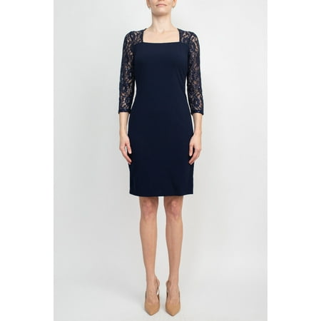 sl-fashions-square-neck-short-crepe-dress-purple