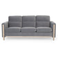 Comfortable Solid Wood Three-Seater Sofa