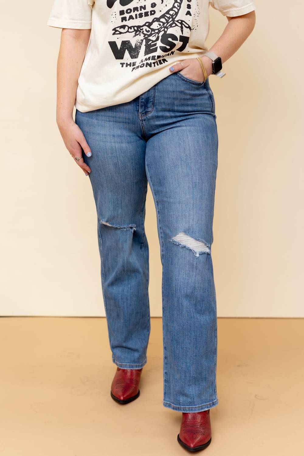 Judy Blue - High Waist Straight Leg Jeans
