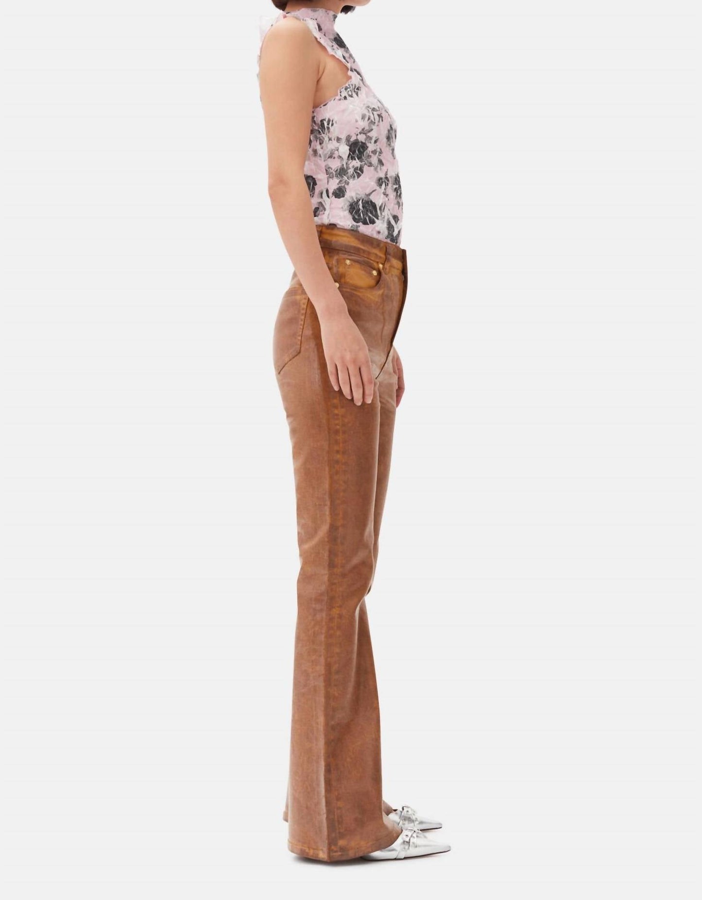 Ganni - Floral Printed Top
