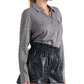 Elan - Button Front Long Sleeve Knit Shirt