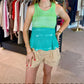 Autumn Cashmere - Ombre Scallop Tank