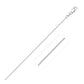 14k White Gold Classic Box Chain 0.6mm