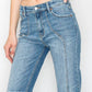 Artemis Vintage - Western Detailed High Rise Straight Jeans