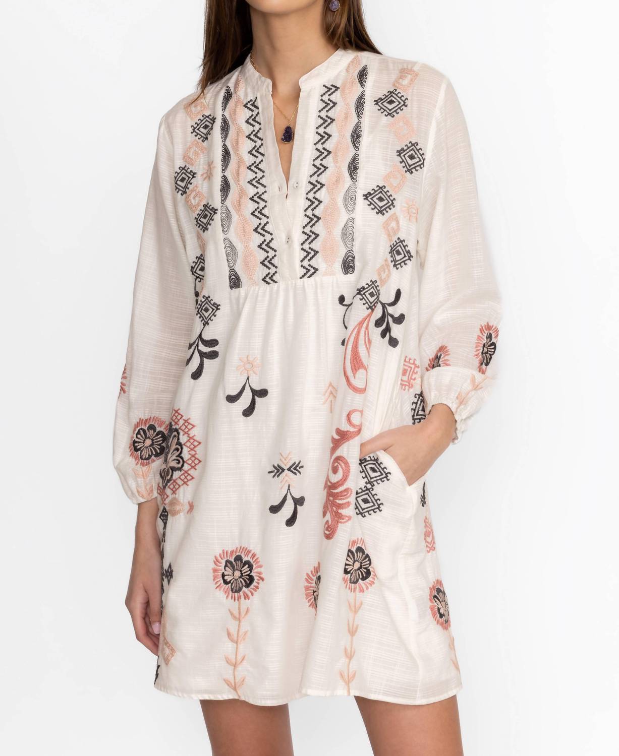 Johnny Was - BELLANIA BUTTON YOKE FIELD DRESS