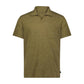 Lucky Brand - Linen Short Sleeve Johnny Collar Polo