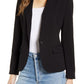 Vince Camuto Nina Classic Notched Collar Blazer in Rich Black, Size 0