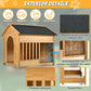 60.2 Inch Large Outdoor Dog House with Insulated Liner