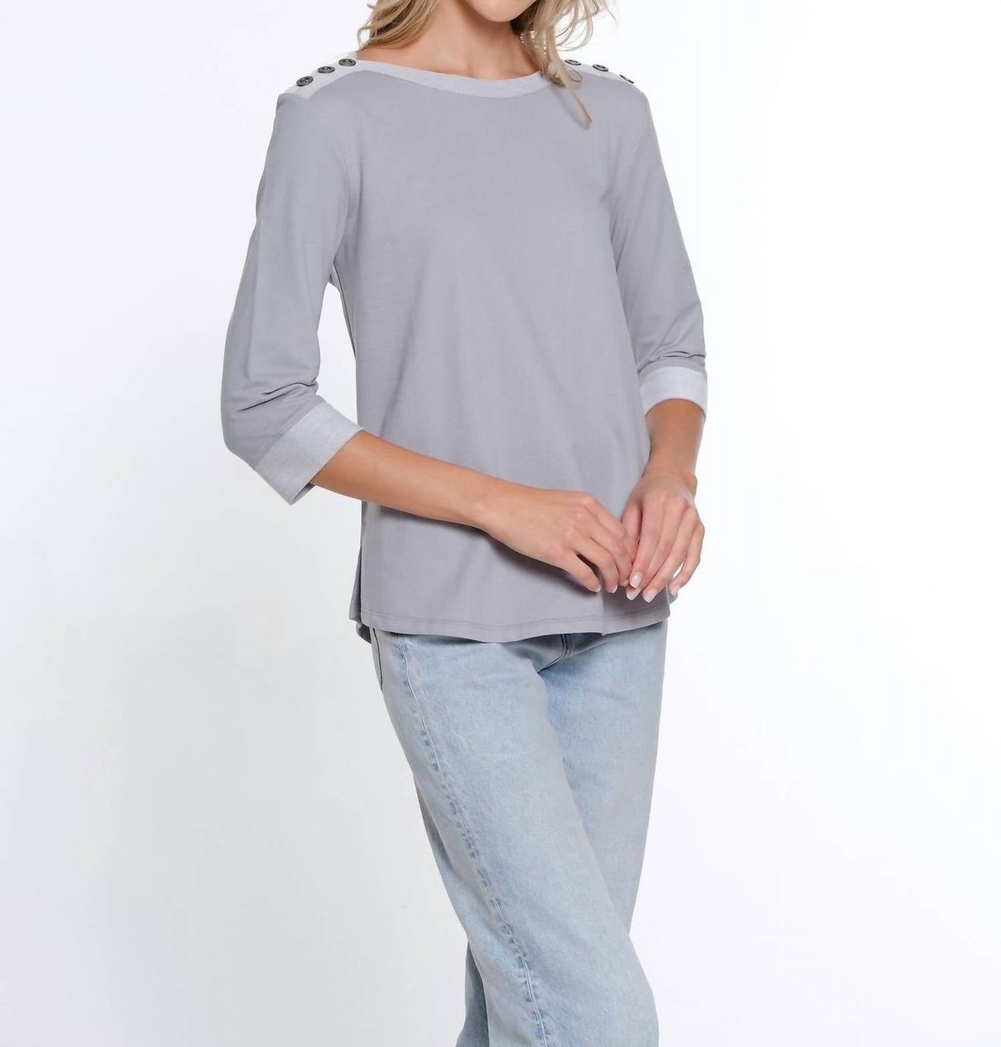 Multiples - Boatneck Hi-lo Top