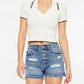 Kancan - High Rise Hem Shorts