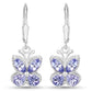 2.08 Carat Genuine Tanzanite .925 Sterling Silver Earrings