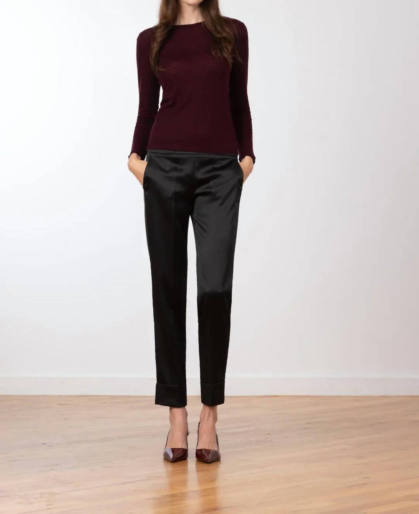 Avenue Montaigne - Ben Liquid Satin Pants