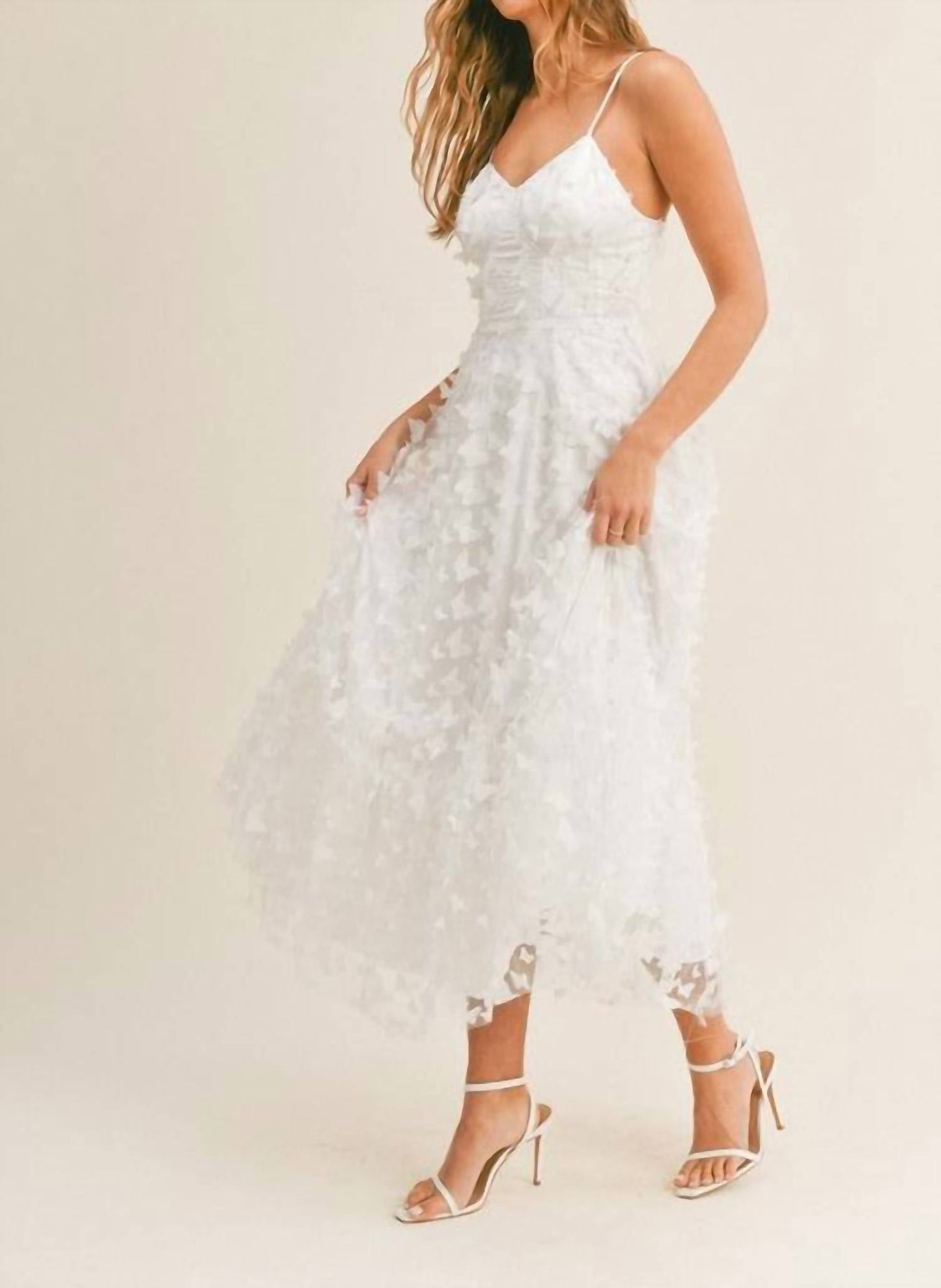 Mable - Ember Butterfly Midi Dress