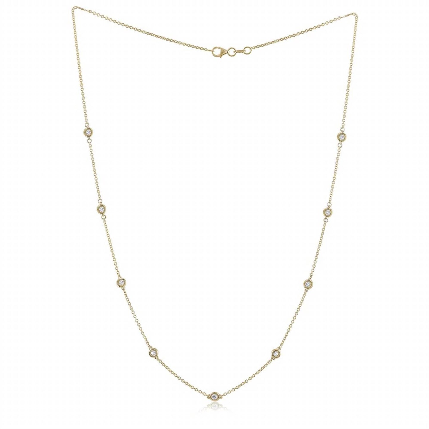 Diana M Jewels - Women's Diamonds By The Yard Necklace