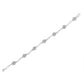 .925 Sterling Silver 1.0 cttw Miracle-Set Diamond 7 Stone Floral Cluster Link Bracelet (I-J Color, I3 Clarity) -7"