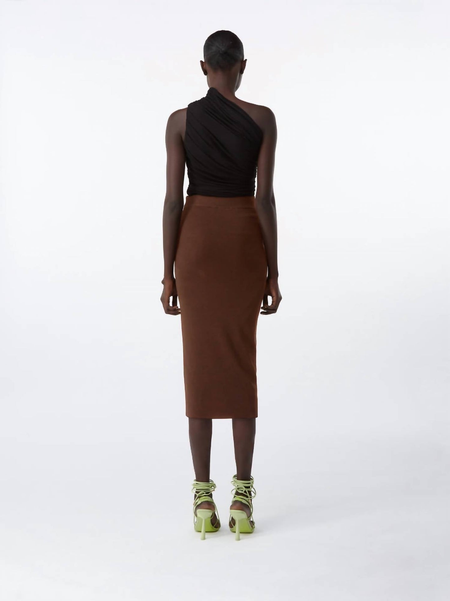 Gauge 81 - Tera One Shoulder Draped Jersey Bodysuit