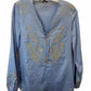 6 By Six - Women Embroidered Paisley Blouse