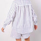 Apricot - Striped Linen Mix Shirt