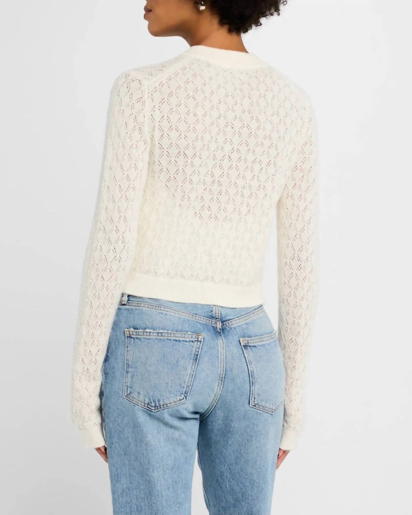 Atm - Wool Blend Textured Cardigan