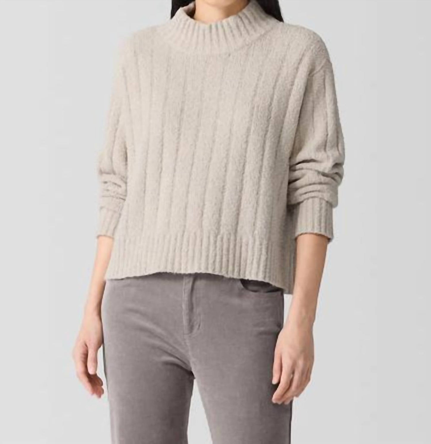 Eileen Fisher - Fluff Rib Turtleneck Sweater
