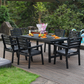 HDPE Outdoor Patio Dining Set with 6 Chairs
