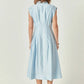 2.7 August Apparel - Contrast Stitch Midi Dress