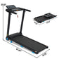 Folding Treadmill for Home, 3.0HP Portable with Bluetooth and Incline