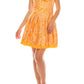 Adrianna Papell - Embroidered Lace Over Satin Dress