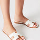 Steve Madden - Women's Haydn H Strap Leather Sandal