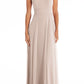 After Six Backless Halter Evening Gown in Cameo, Size 6