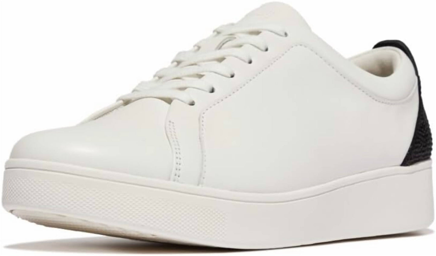 Fitflop - Womens's Rally Crystal Backtab Leather Sneaker