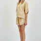 A.Ren - Cedar Street Embroidered Flutter Sleeve Top