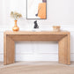 62" Modern Rustic Console Table – Solid-Look Engineered Wood Entryway Table