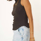 Project Social T - GARNER MIXED SWEATER RIB MOCK NECK TANK