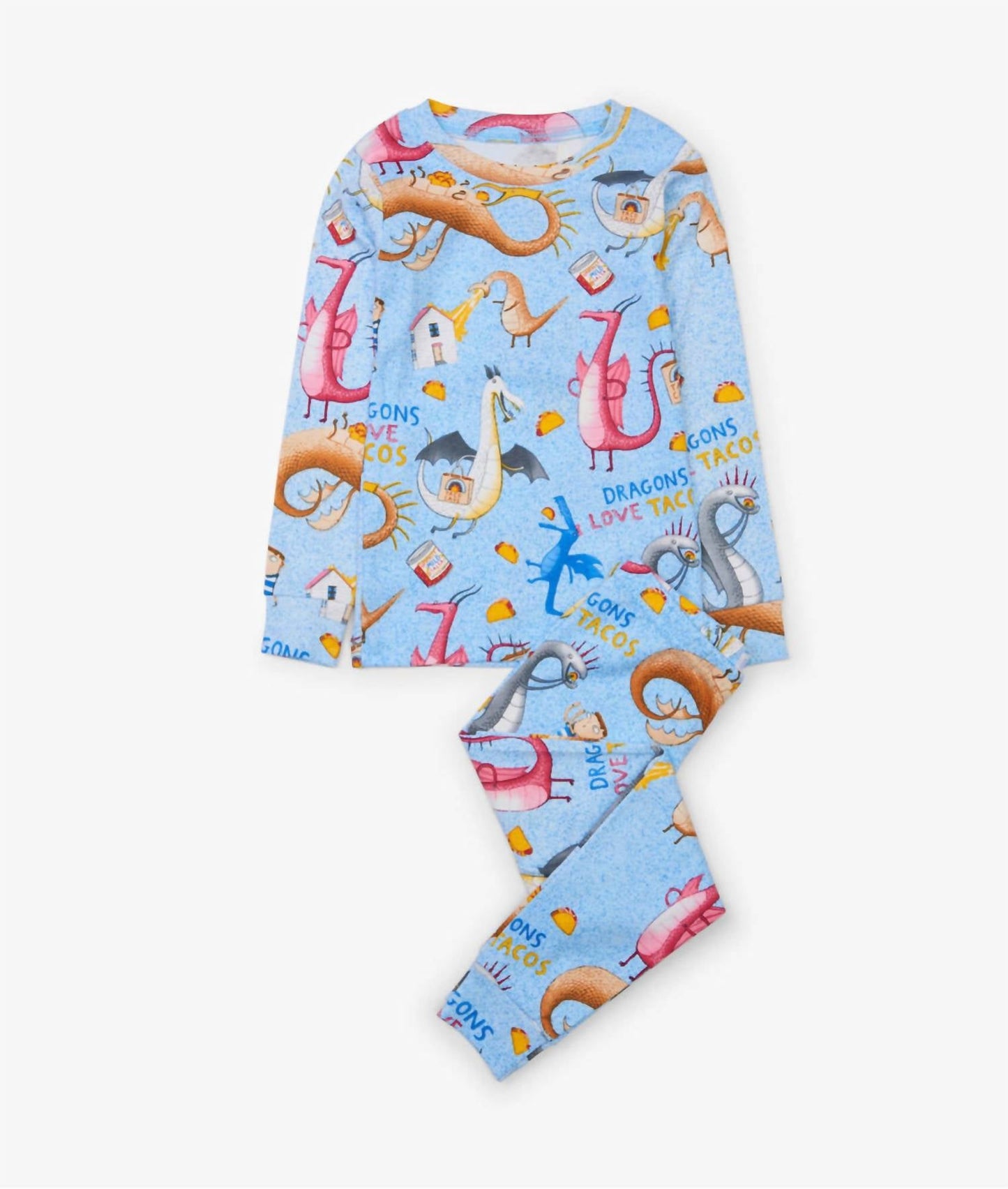 Books To Bed - Boy's Dragons Love Tacos Pajamas